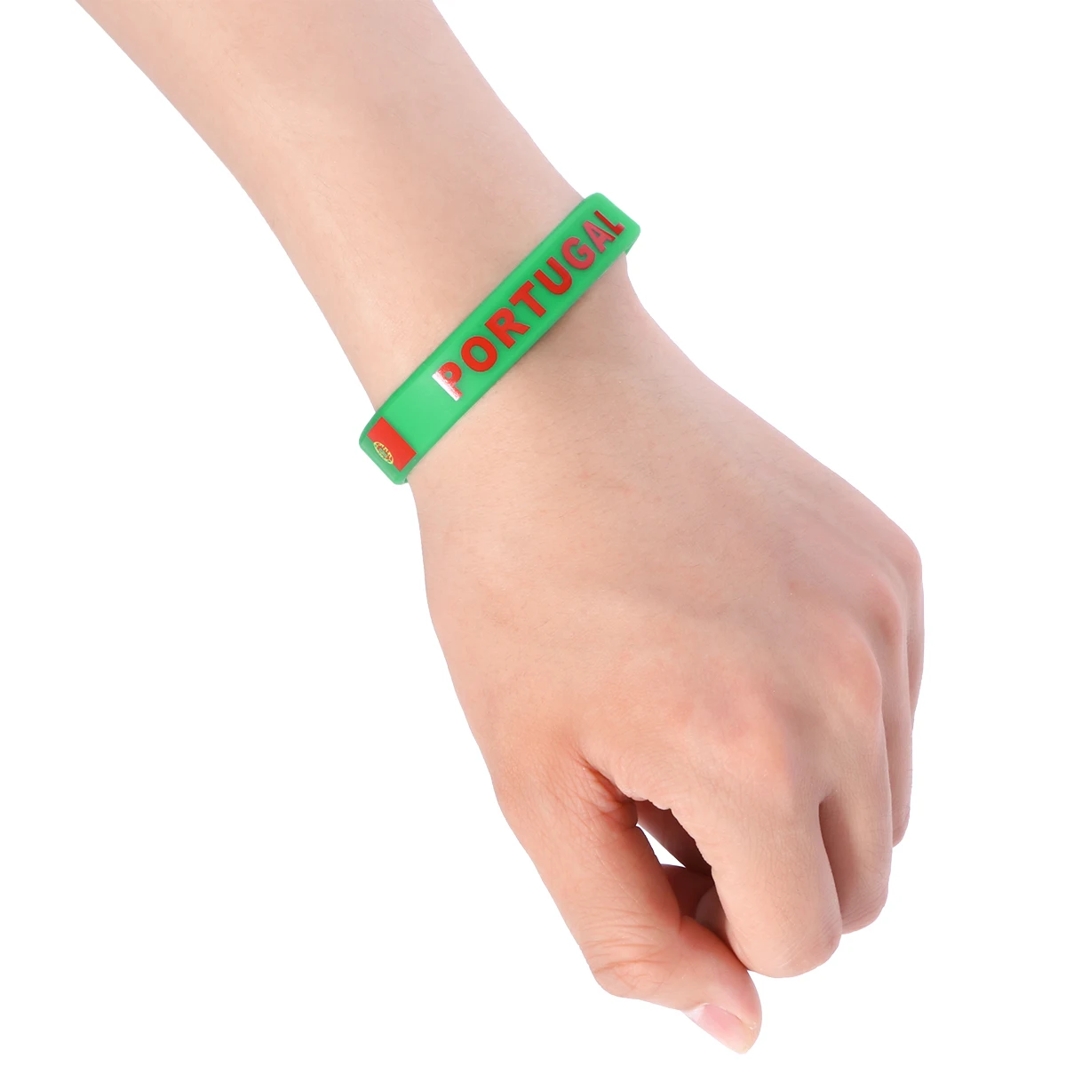 

6 Pcs Silicone Bracelet Athletic Wrist Bands Headband Flag Football Wristbands Country Sweatbands