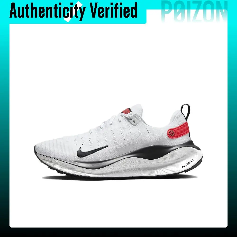 Nike Reactx Infinity 4 Comfortable Cushioning Abrasion Resistant Low top Casual Running Shoes Men's White DR2665-100