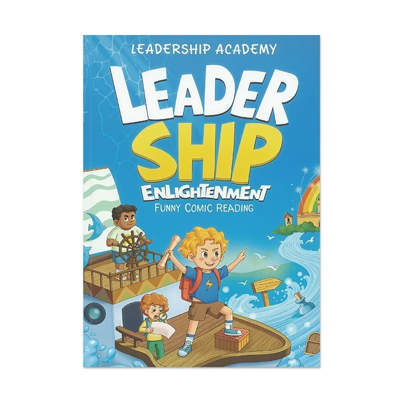 3PCS  Children English Comic Books, Leadership, Street Wisdom & Wolf Spirit, Kids EQ Growth Reading Book for Boys and Girls