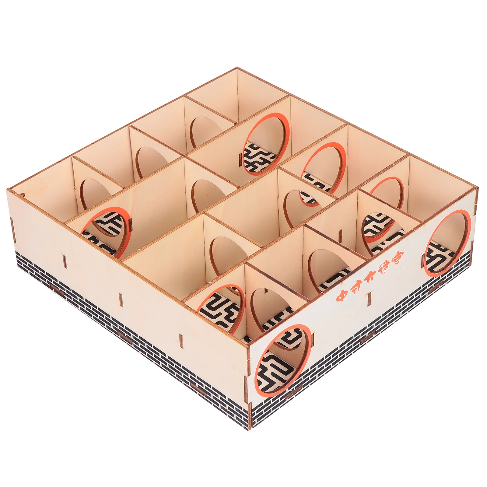 

Wooden Maze Toy Small Pet Hamster Maze Wooden Tunnel Gerbil Exploring Toys Sports Cages Playpen Accessories Pet Products