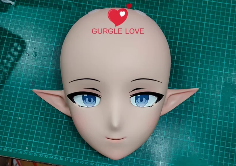 

(GLA00) Customize Character Crossdress Female/Girl Resin Half/Full Head With Lock Cosplay Japanese Anime Game Role Kigurumi Mask