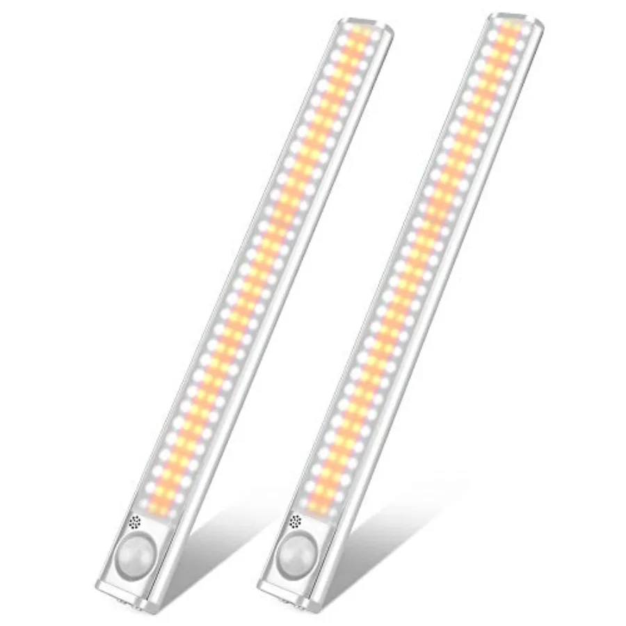 

160 LED Closet Lights Motion Sensor Under Cabinet Lights Indoor Lighting 3000mAh Battery Powered Light Bar Dimmable Rechargeabl