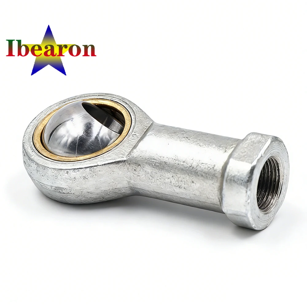 1PCS SI16T/K SIL16T/K M16x2.0 Self-lubricating Rod End Bearings Female Threads Steel-PTFE Metallic Fabric Maintenance-Free