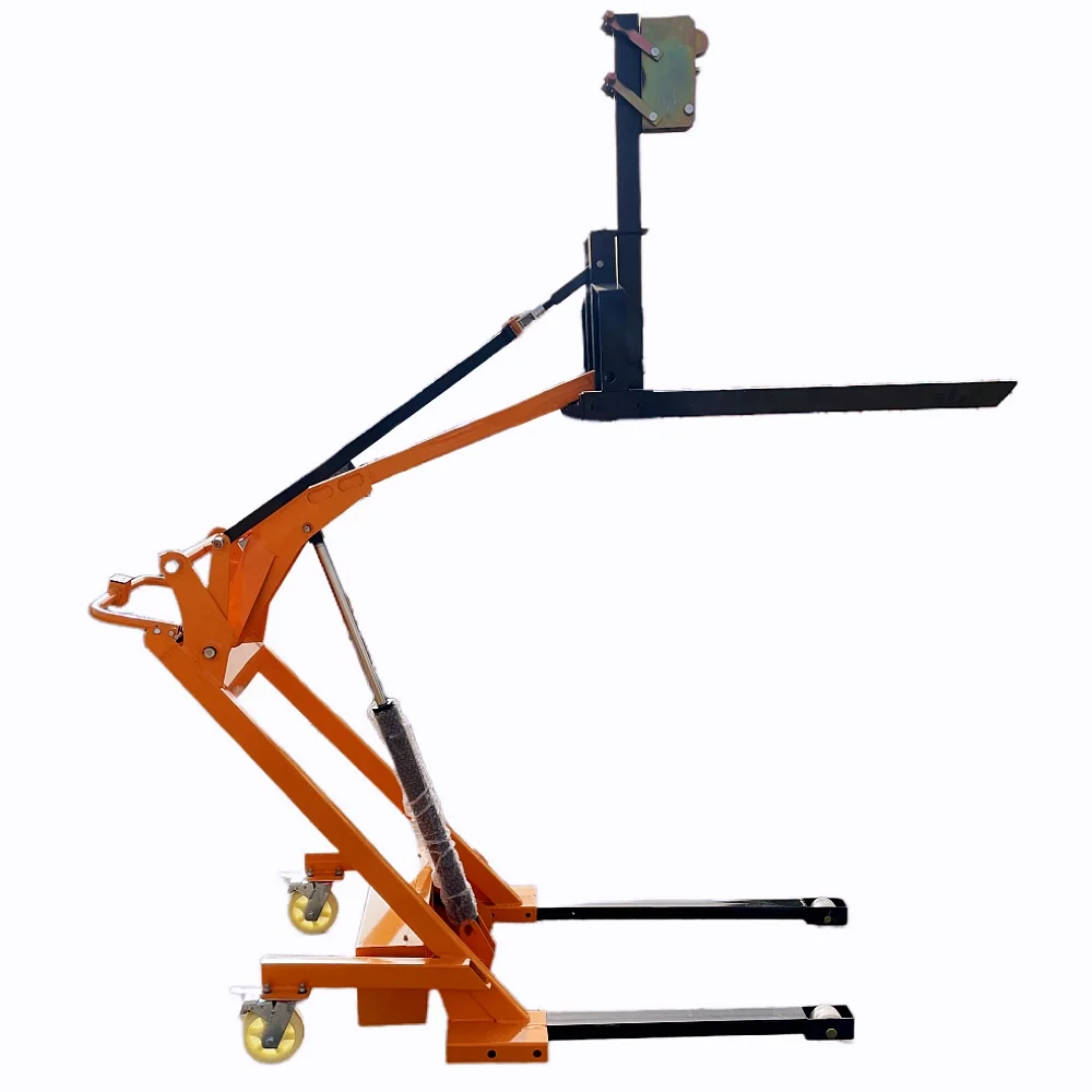 Small electric three-in-one vehicle Hydraulic trolley Lifting stacking curved arm New manual traction in catering industry