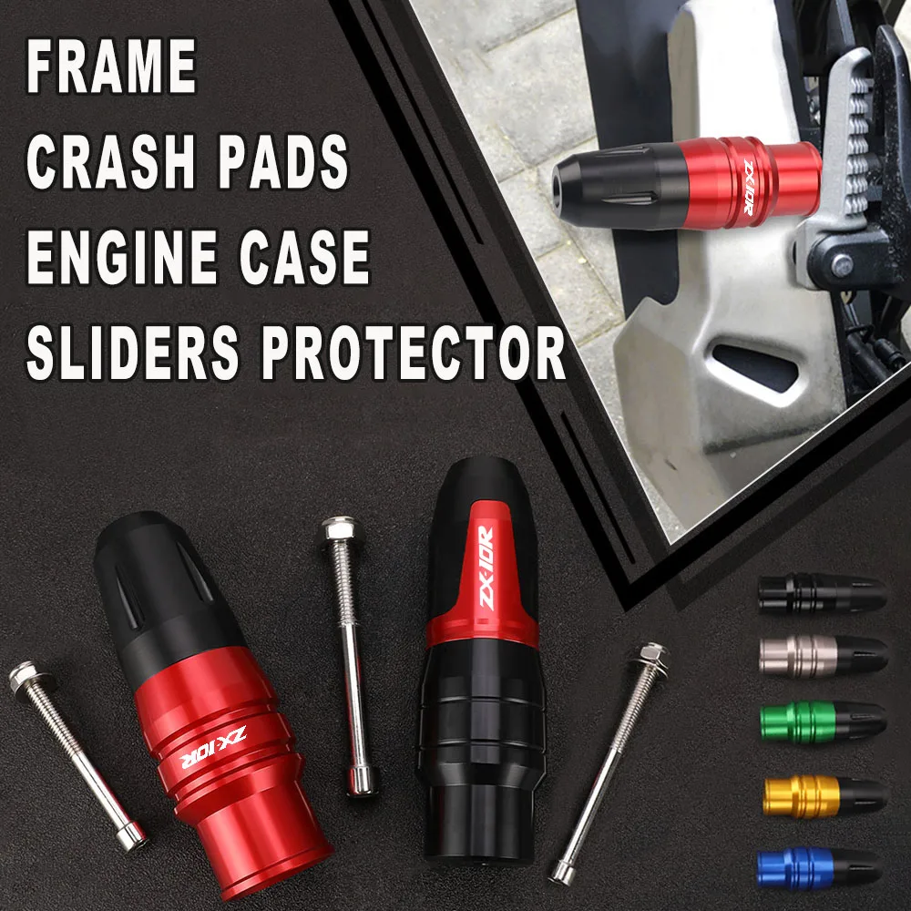 

ZX 10R FOR KAWASAKI ZX-10R ZX10R 2006 2007 2008 2009 2010 2012-2015 2014 2013 Frame Exhaust Sliders Anti Crash Pad Protector