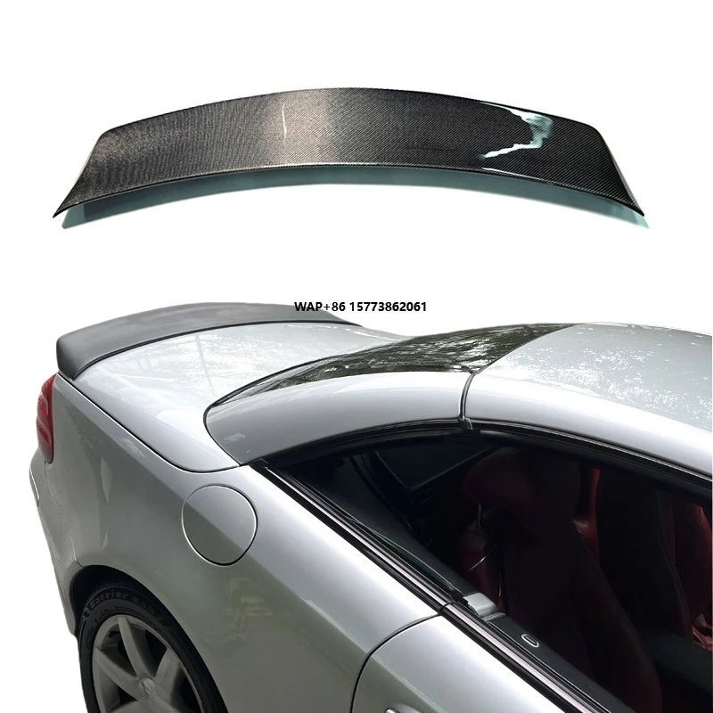

Car Accessories for R230 SL Model Carbon Fiber MIsha Style Rear Spoiler for SL300 SL55 SL500 SL63 Rear Trunk Wing