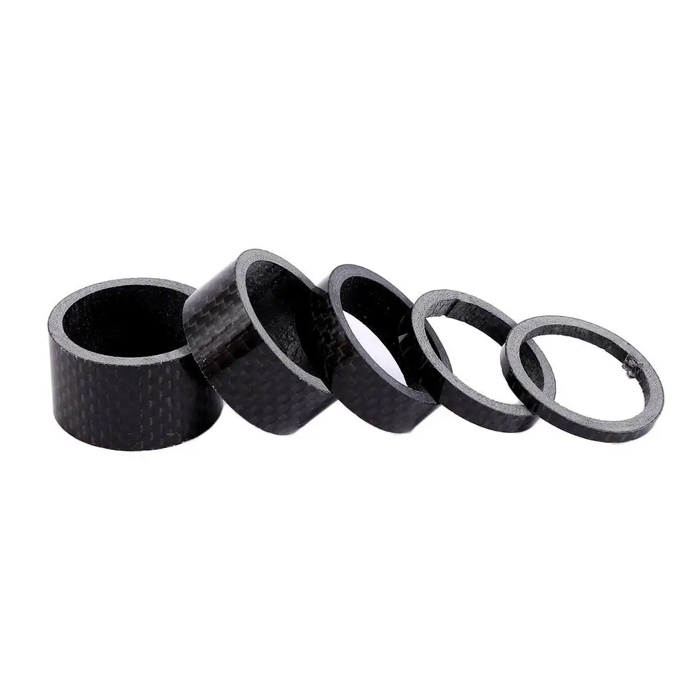 1pcs/5pcs 28.6mm Handle Bar Carbon Fiber Front fork 1-1/8" Washer Spacer Headset ring Spacing