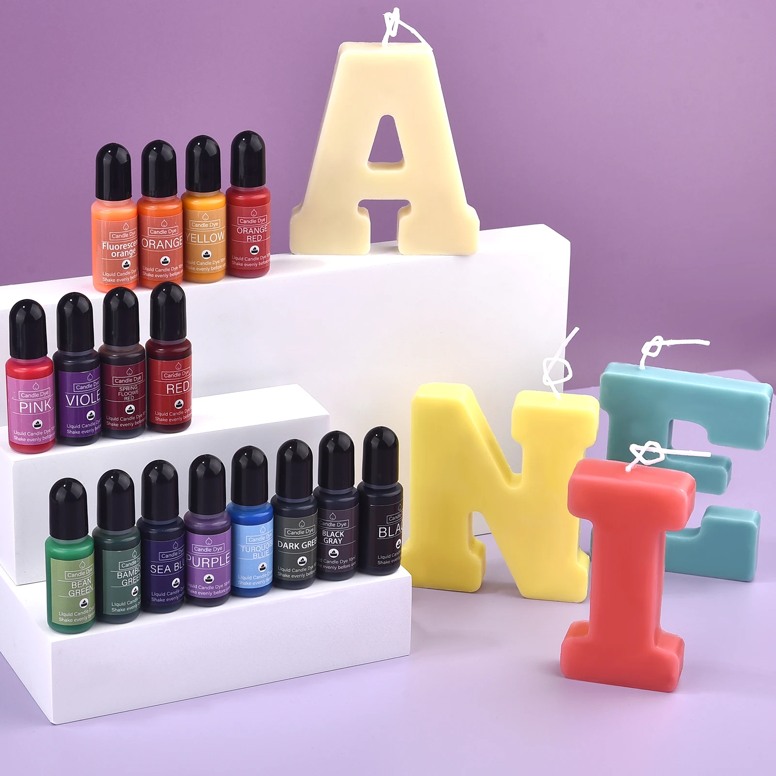 10ml/Bottle 16 Colors Candle Soap Coloring Dye Highly Concentrated Soap Toning Pigment DIY Scented Candle Color Essence