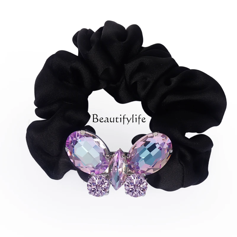 

Butterfly Crystal Hair Tie, Head Rope, Colorful, Spring and Summer, New, 2022