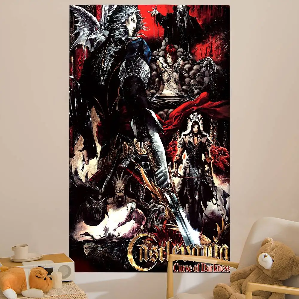 Castlevania Spieldagramm Wandteppich für Wohnzimmer Home Dorm Decor Art Home Decor