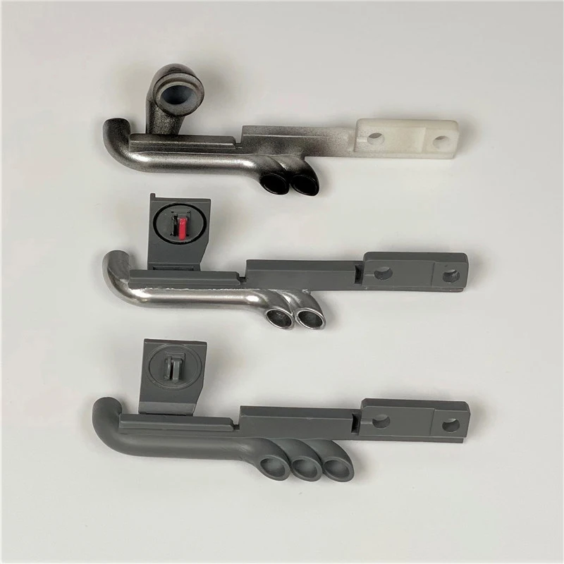 1 Item Plastic White Double Chimney Exhaust Pipe for 1/14 Tamiya RC Truck Car For scania R620 R470 56323