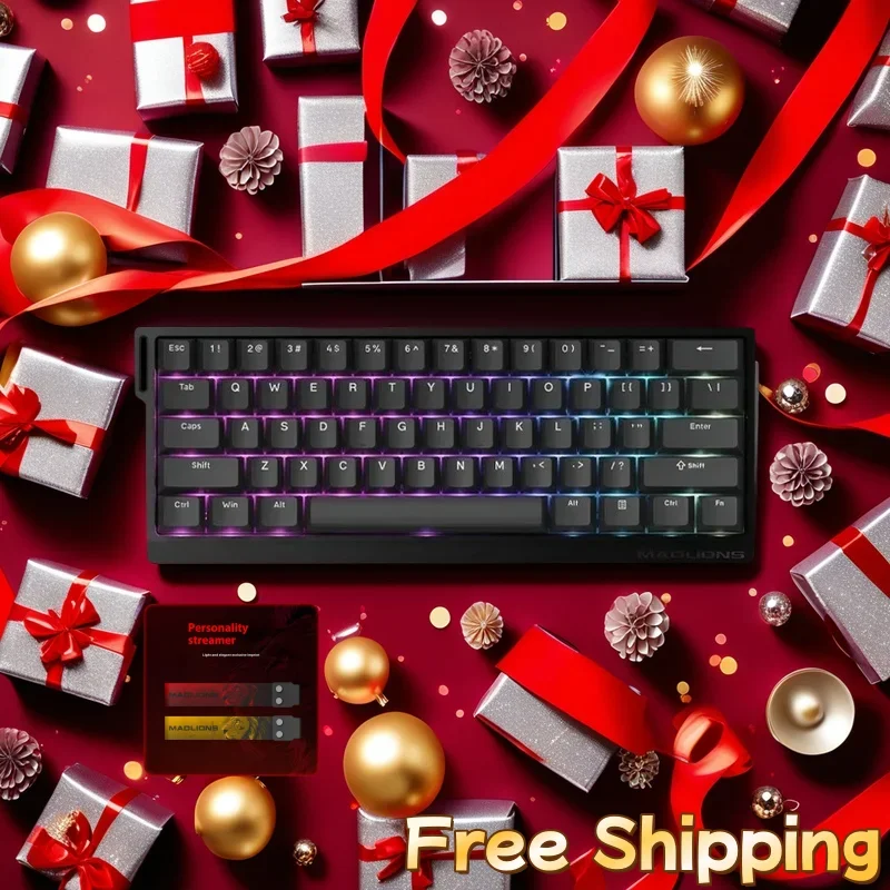 

Механическая клавиатура Madlions MAD68He MAD60He с магнитным переключателем Mad60He, проводная клавиатура MAD68, клавиатура для киберспорта, геймера, подарки