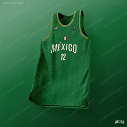 2024 messico maglia da basket per uomo canotta ragazzi T Shirt 23/24 bambini Kid Training Uniform National Team Vest