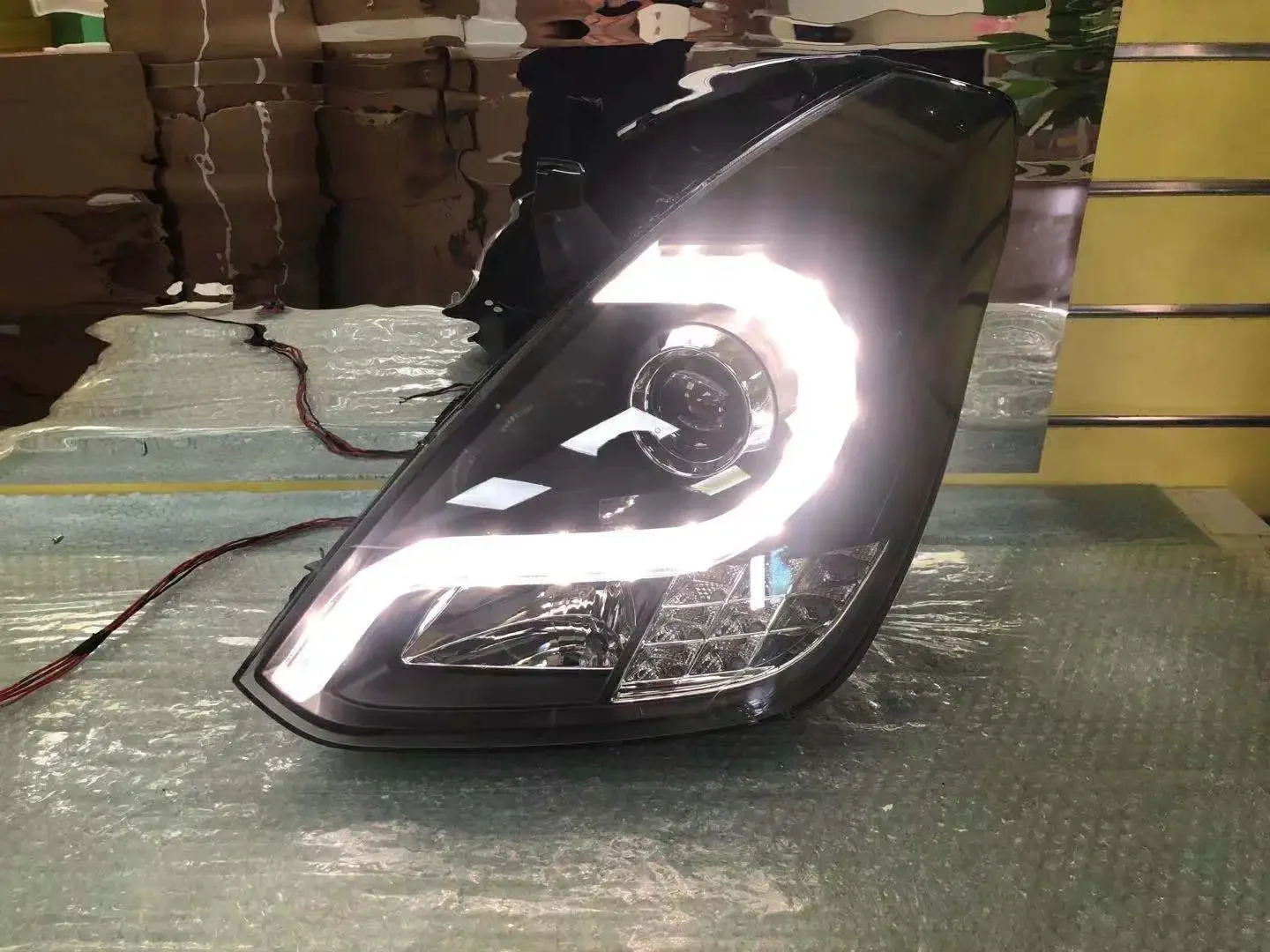 

LED Car Lights Angel Eyes for Hyundai I800 IMax Grand Starex H1 Headlight 2008-2013 Year Model Specific Upgrade