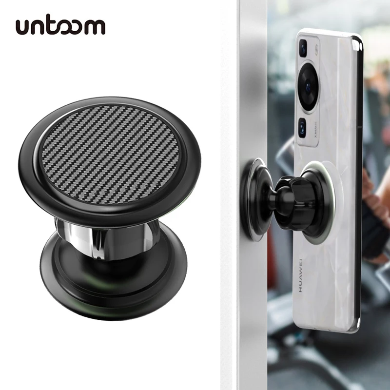 

Двойной магнитный держатель для телефона для спортзала 360° ° Вращающаяся двухсторонняя магнитная подставка для мобильного телефона, универсальные аксессуары для фитнеса без помощи рук