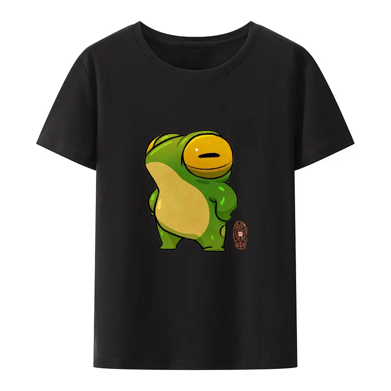 Cute Baby Chibi Frog Artwork Asian Style Bucket Hat Print T Shirt Unisex Short Sleeve Ropa Hombre Aesthetics Creative Harajuku