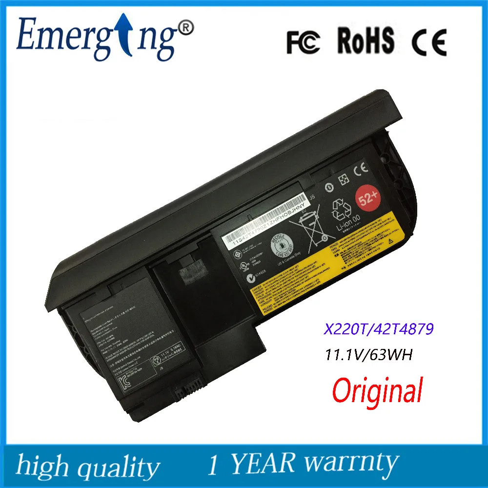 Original Nova Bateria do Portátil para Lenovo Thinkpad X220t 42t4879 42t4881 45n1096 45n1098 45n1720 45n1097 45n1099 11.1v 63wh