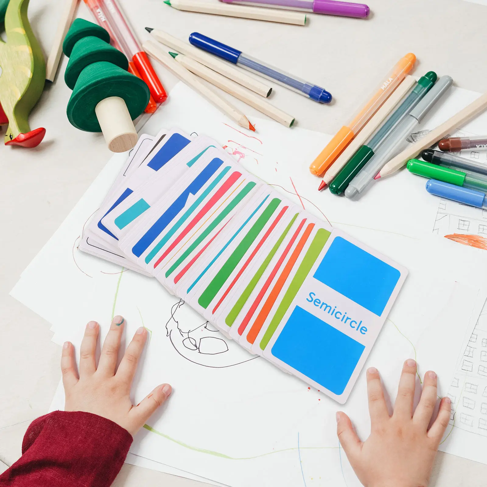 1 Set Kinder-Alphabet- und Zahlenkarten, pädagogische Sinnesspiele für den Kindergarten, langlebiges Lernspielzeug mit nicht kräuselnden Kanten