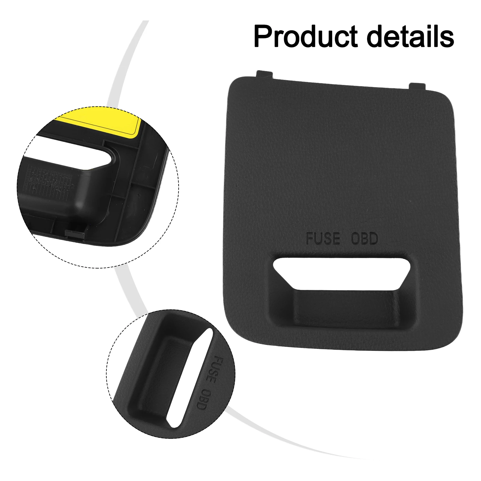 Dashboard Cover Trim As Shown OBD Fuse Box Cover Left Lower Placement Plastic Material Quality Replacement Car Interior Upgrade