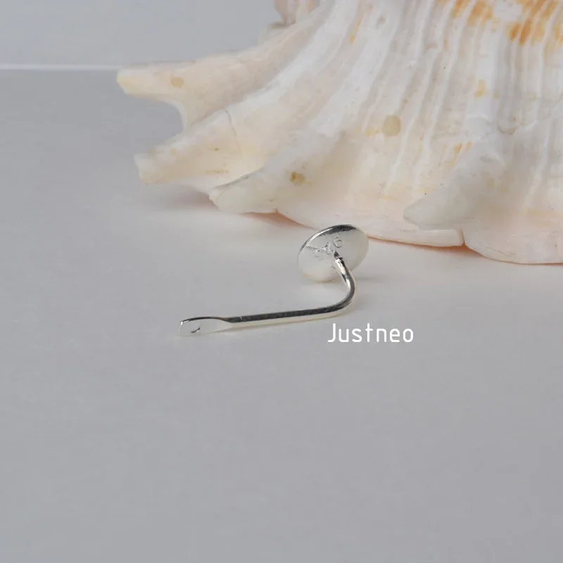 Solid 925 Sterling Silver Earring Findings for Jewelry DIY Components