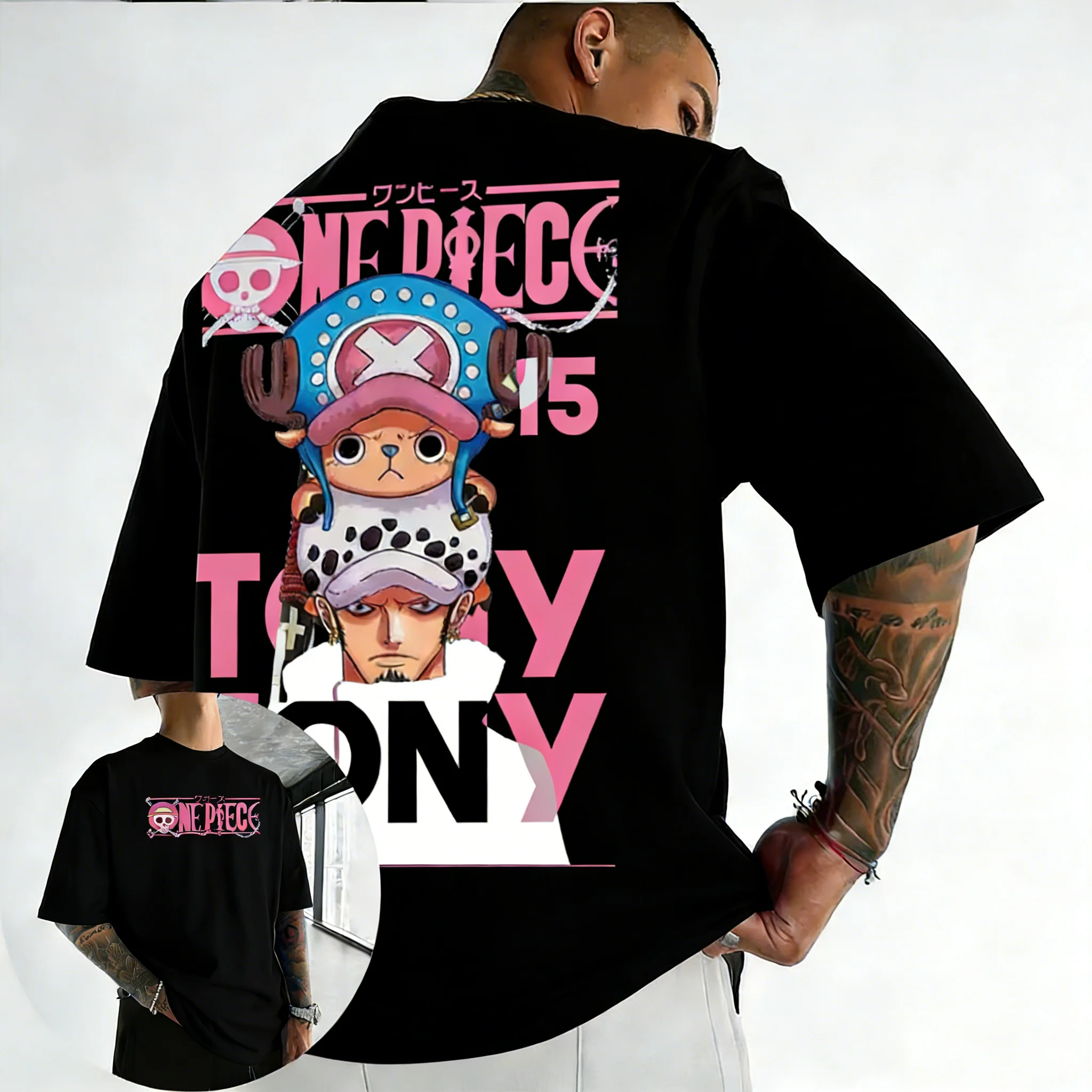 ONE PIECE Anime Chopper Printed T-shirt Men's and Women's T-shirt Men's Top Sports T-shirt Men's T-shirt Summer Tee 2026 New