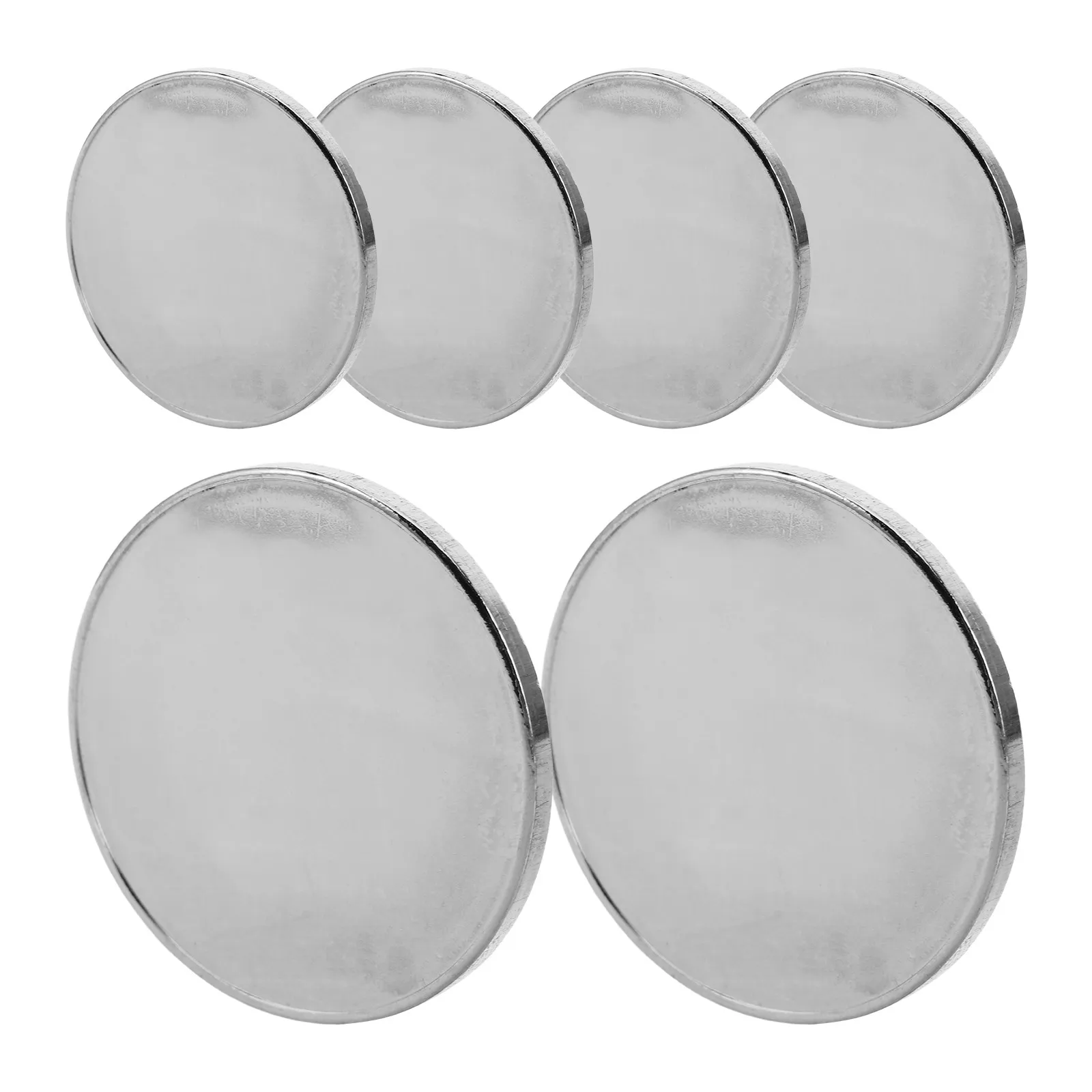 6 piezas de monedas metálicas grabables con láser, espacios en blanco para grabar, redondas de 1,73 pulgadas, manualidades DIY, fabricación de joyas, recuerdos personalizados