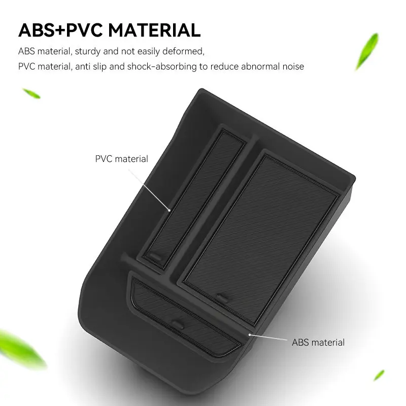 For Kia EV3 2024-2025 2026 Center Console Organizer Armrest Storage Box Tray Insert ABS Material Interior Car Accessories