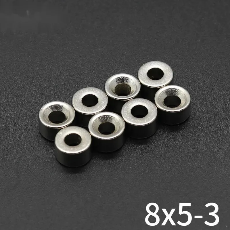 Round Magnet 8x5-3 mm Neodymium Magnet N35 Permanent NdFeB Super Strong Powerful Magnets for Search Create DIY