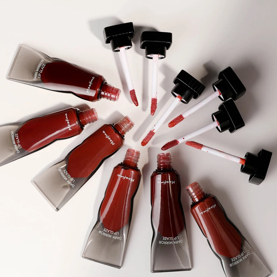 Watery Mirror Lip Glaze Smooth Hydrating Lip Gloss Natural Translucent Shiny Finish Daily Nude Lip Cosmetic