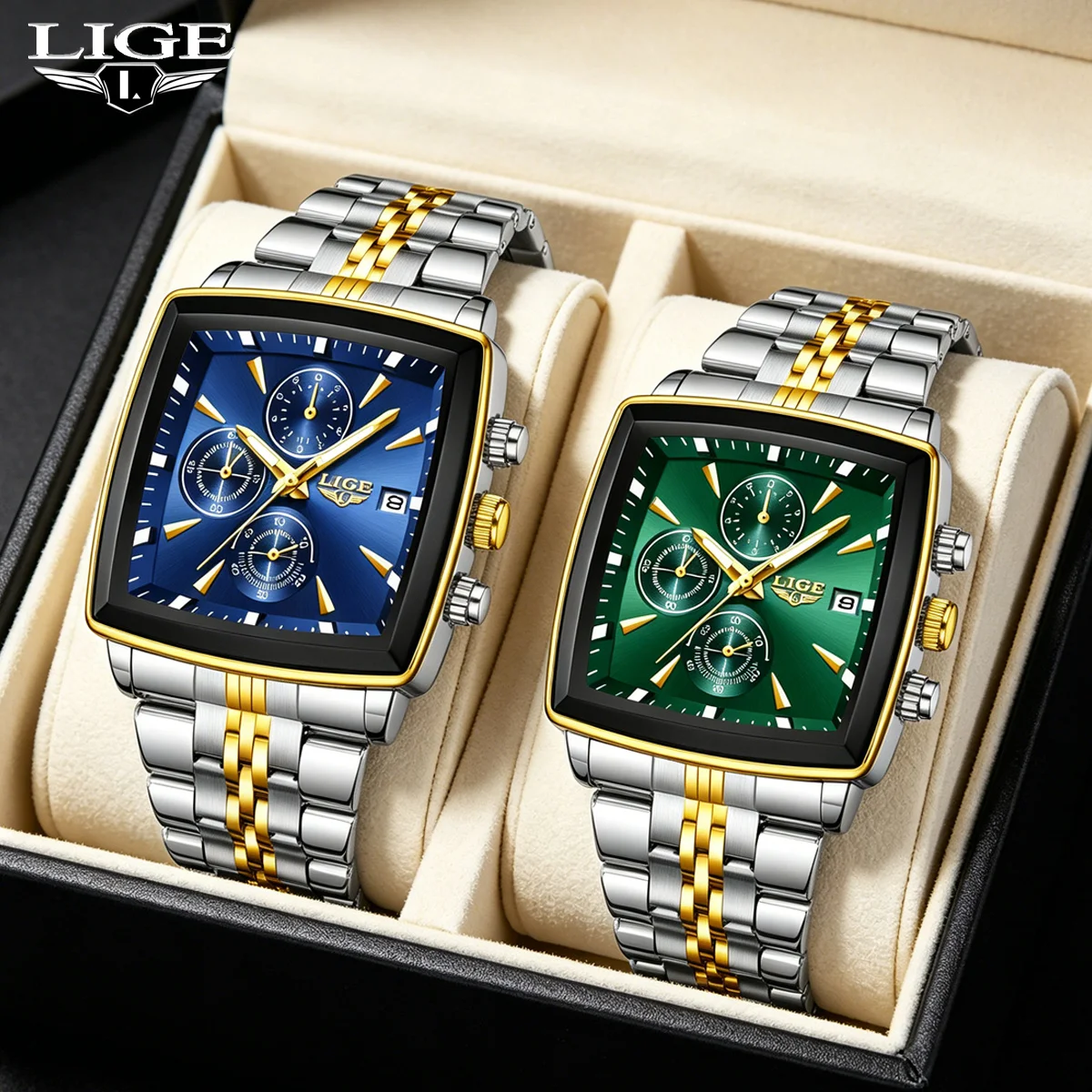 lige-新しい高級カップル腕時計クォーツ時計-30-メートル防水ファッションステンレス鋼時計バレンタインギフト愛の時計-ボックス