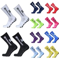 6Pairs/Lot FS Football Socks New Style Round Silicone Suction Cup Grip Anti Slip Soccer Socks Sports Men Baseball Rugby Socks