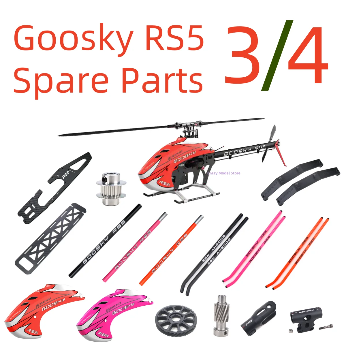 GOOSKY Legend RS5 Helicopter Original Spare Parts 3-4