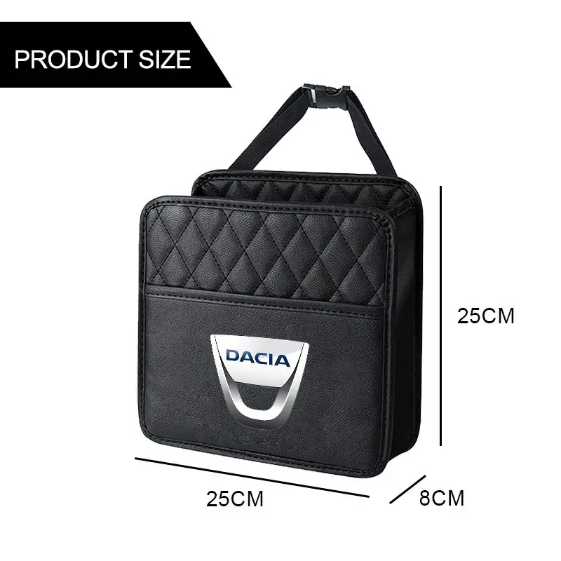 Car Storage Bag Multi-function Seat Back Storage Pocket Suspension For Dacia Duster Logan MCV Sandero Cilo Stepway Dokker Lodgy