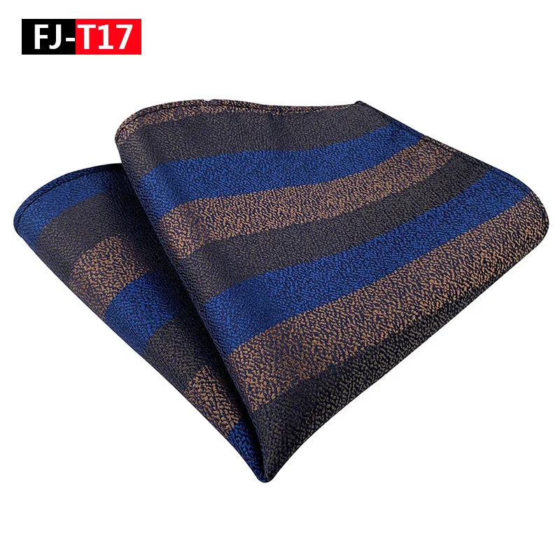 Lenço quadrado de bolso masculino, 25cm, listras florais, xadrez, lenço, toalhas de peito para casamento, festa de negócios, presentes formais