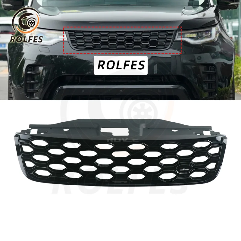 

ROLFES ABS Racing Grille For Land Rover Discovery 5 2017-2022 Replacement Front Bumper Grill Car Exterior Parts Accessories