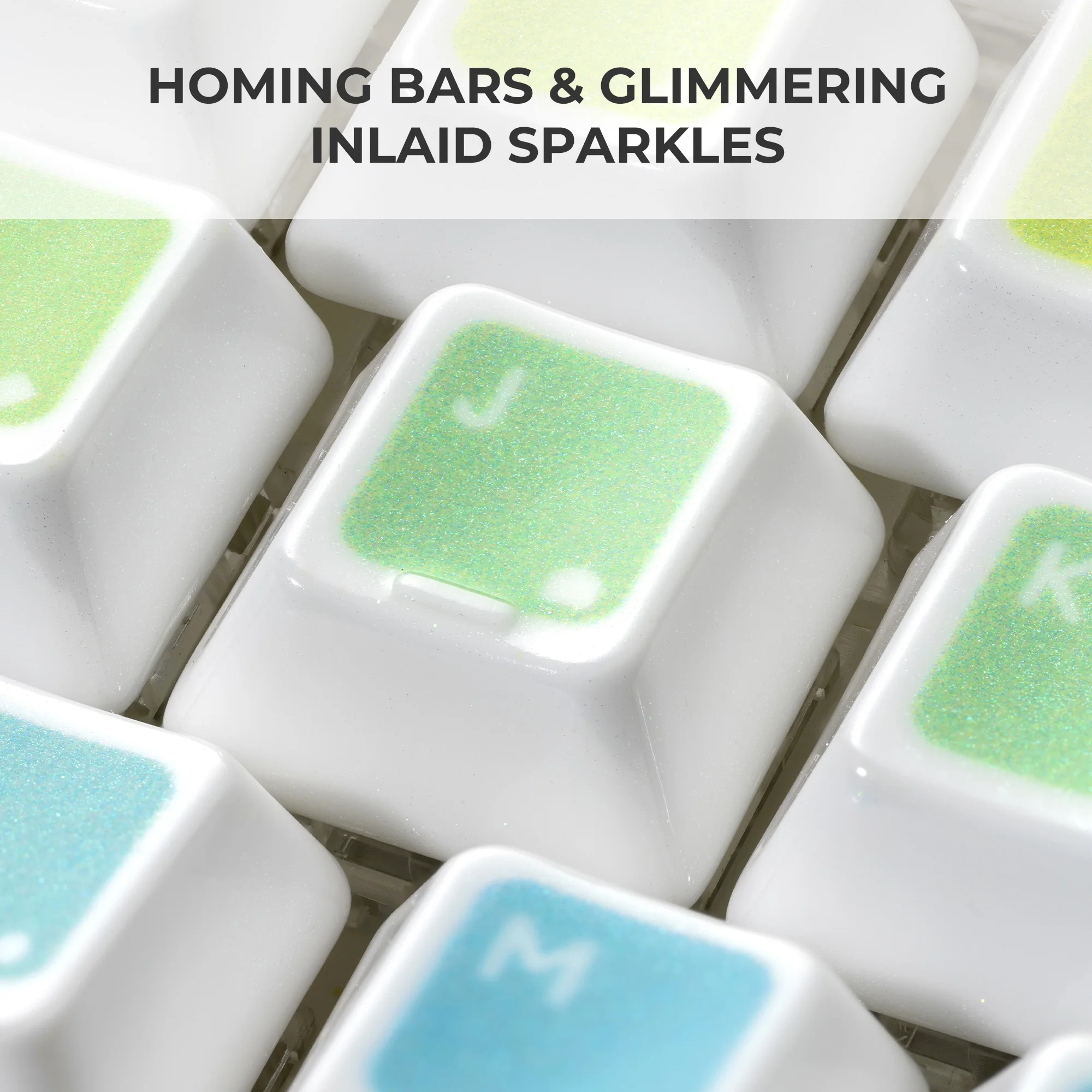 XVX Palette Glitter Ceramic Cherry Profile 120-Key Full Keycap Set Top-printed Dye-Sublimation Alumina Ceramic Keycap