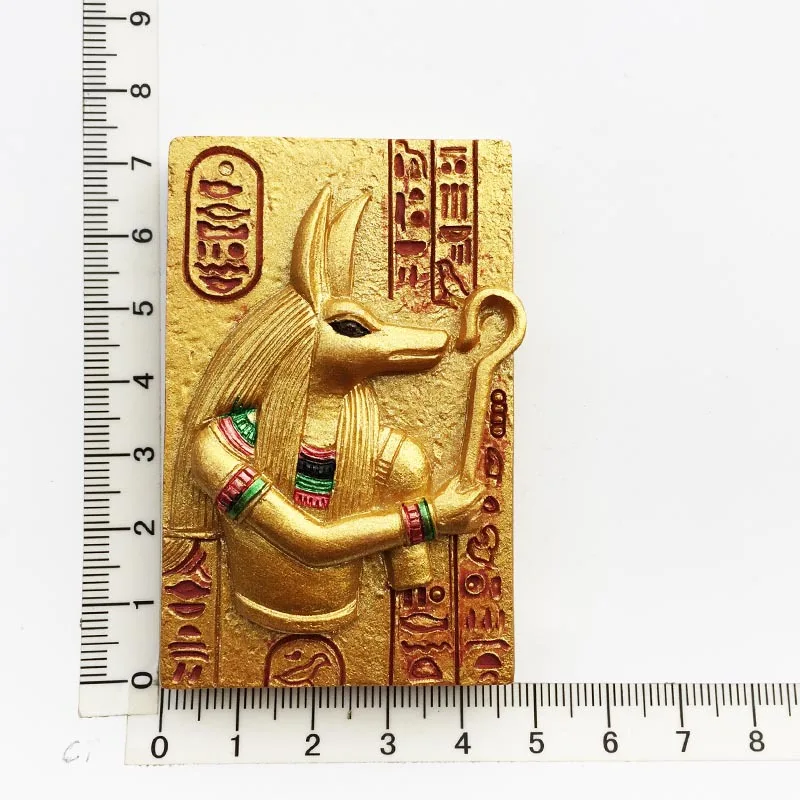 Ancient Egypt God Anubis Bastet Resin Fridge Magnet Egyptian Pharaoh Refrigerator Magnet Decorative Ornament Refridge Stickers