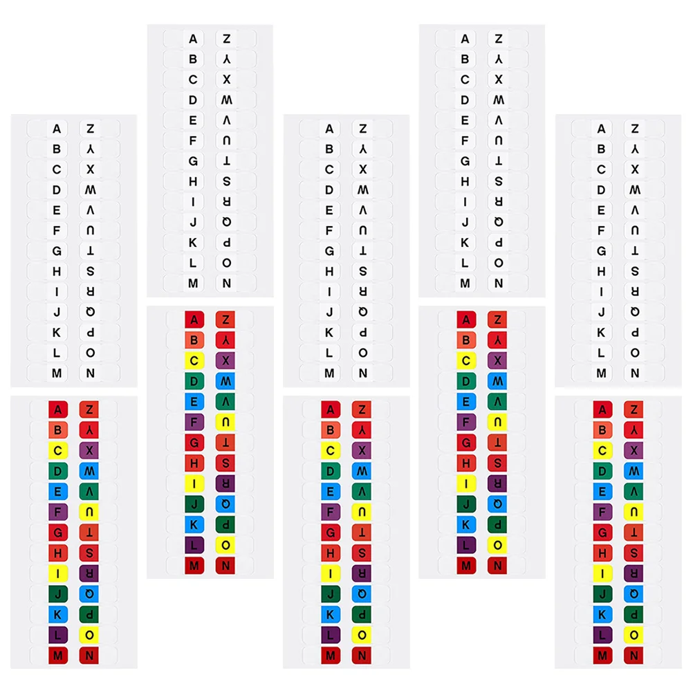 

40 Sheets Index Label Tabs Colored Waterproof Page Dividers Notebook Stickers Marker Student Office Use Notebooks