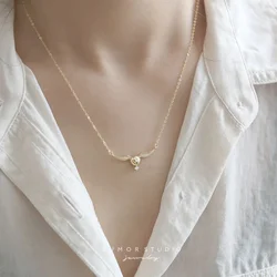 Anime Magic Necklace Golden Snitch Design Sense Jewelry Clavicle Chain Versatile Delicate Girls Friend Holiday Birthday Gifts