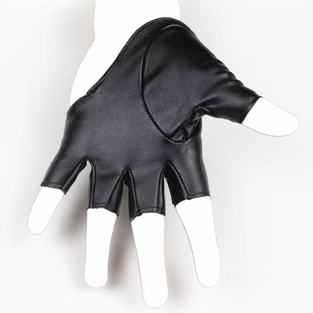 Cosplay Party Gloves Performance Mittens Women Men PU Leather Gloves Ladys Driving Dress Five Finger Gloves Cosplay  Mittens