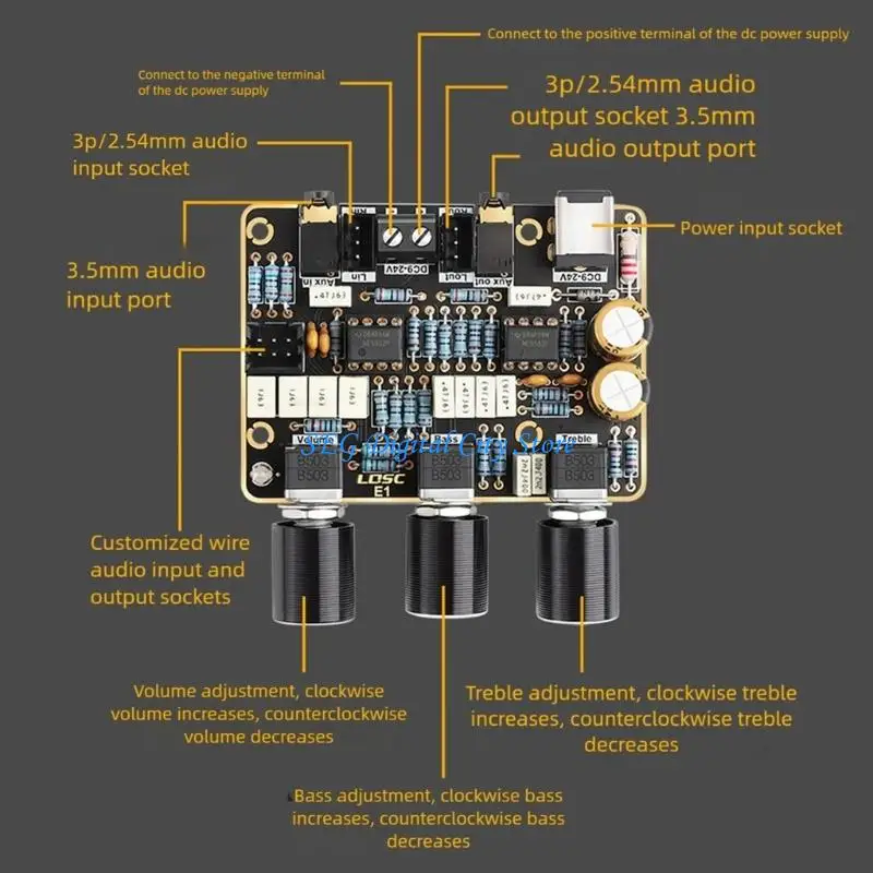 

U75B Flexible Preamp Circuit Component For HIFI Arrangements Offering Tall Power Low Deformation And Multiple Connection