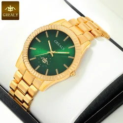 Fashion Luxury Gold Business Mens Luminous Quartz Wristwatch Men Stainless Steel Band Watches