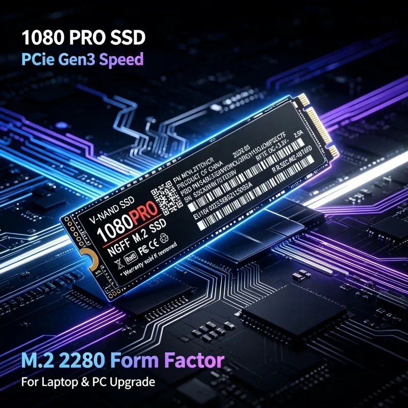 NGFF SSD 1080PRO M2 SATA3 Inside Solid State Drive Laptop Desktop Computer 4TB 2TB 500GB 1TB Fast Internal Hard Disk PC