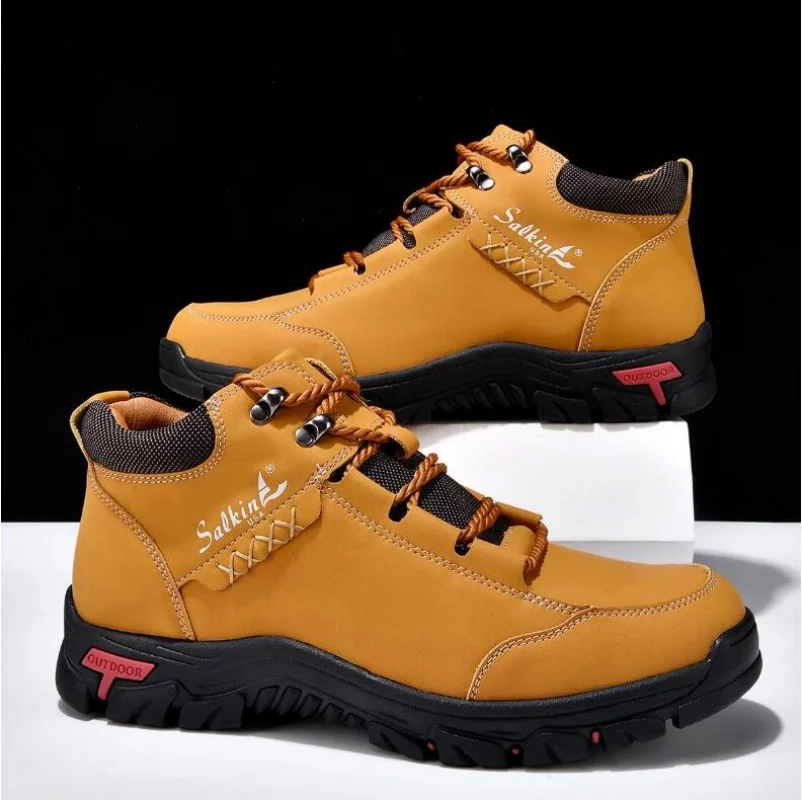 

Men's Casual Sneakers Comfortable Classic Leather Casual Men's Shoes Business Driving Flats Ankle BOutdoor Travel Trekking Shoe