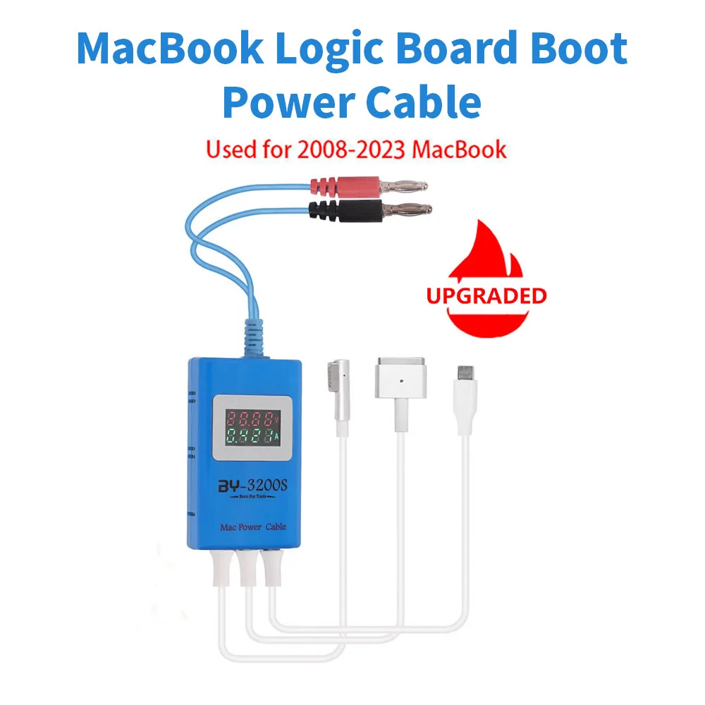 BAIYI BY-3200S MacBook Logic Board Boot Power Cable for MacBook Notebook 2008-2023 Repair BATLOW Problem Solving Boot Cable Tool