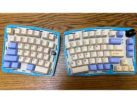 Alice85 Split Keyboard Wired Single-mode Hotswap Knob Mechanical Keyboard Kit Custom Gasket QMK RGB VIAL Ergonomics Teclado Game