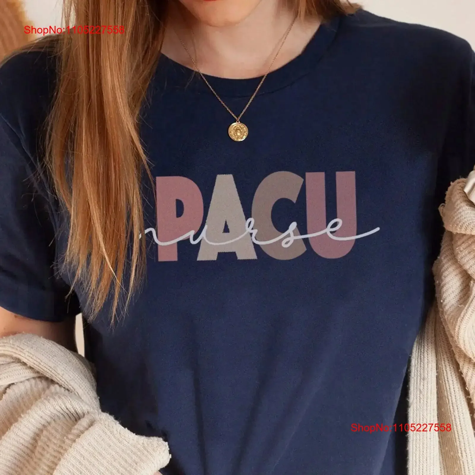Camiseta de Enfermera PACU, Unidad de Cuidados Post-Anestesia, Estilo Vintage, Lavada, para Uso Diario, Transpirable, Casual, Suave