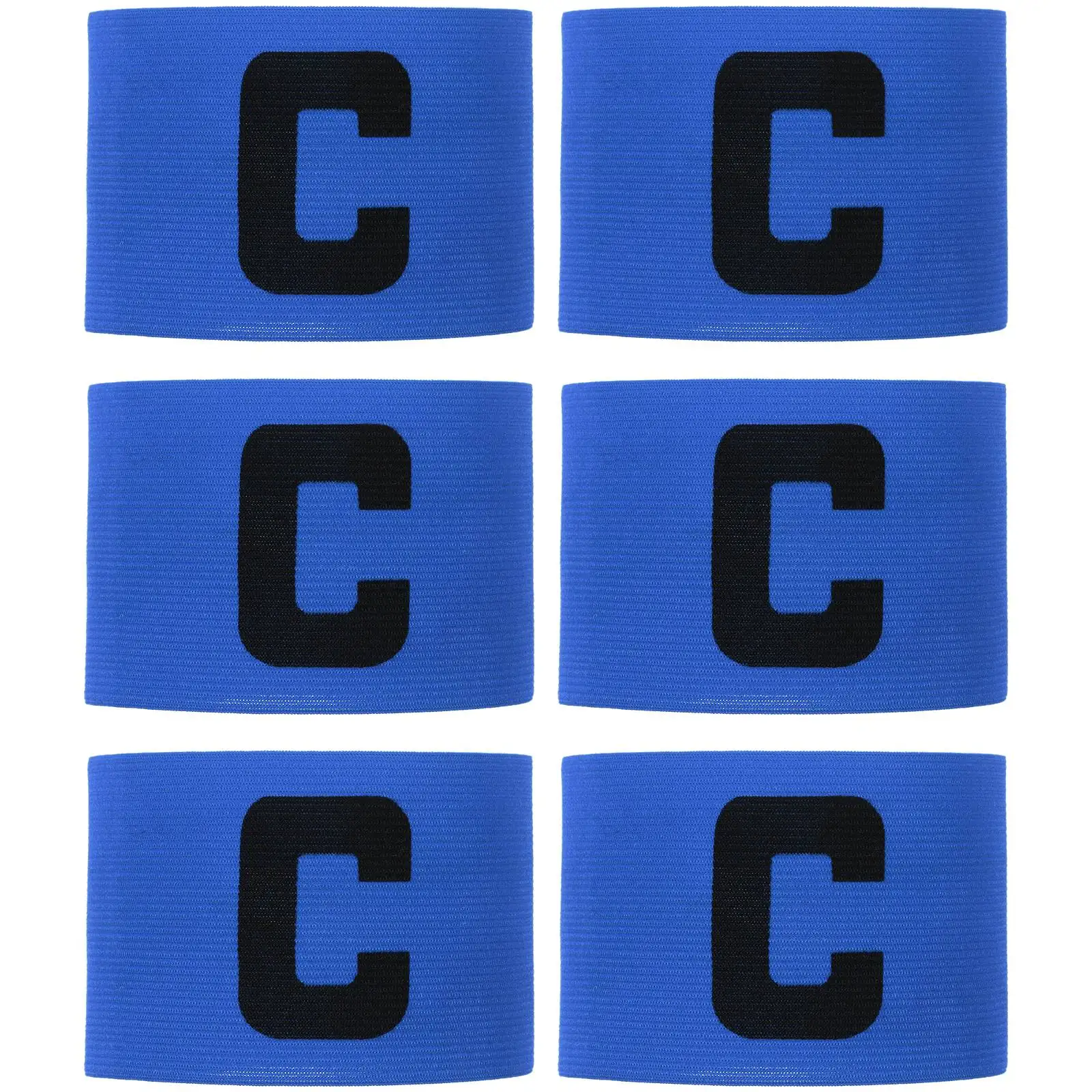 6 Pcs Captain Armband Anti-wear Armbands Soccer Sports Elasticity Outdoor Team Nylon Colored Football Bridegroom Leader for