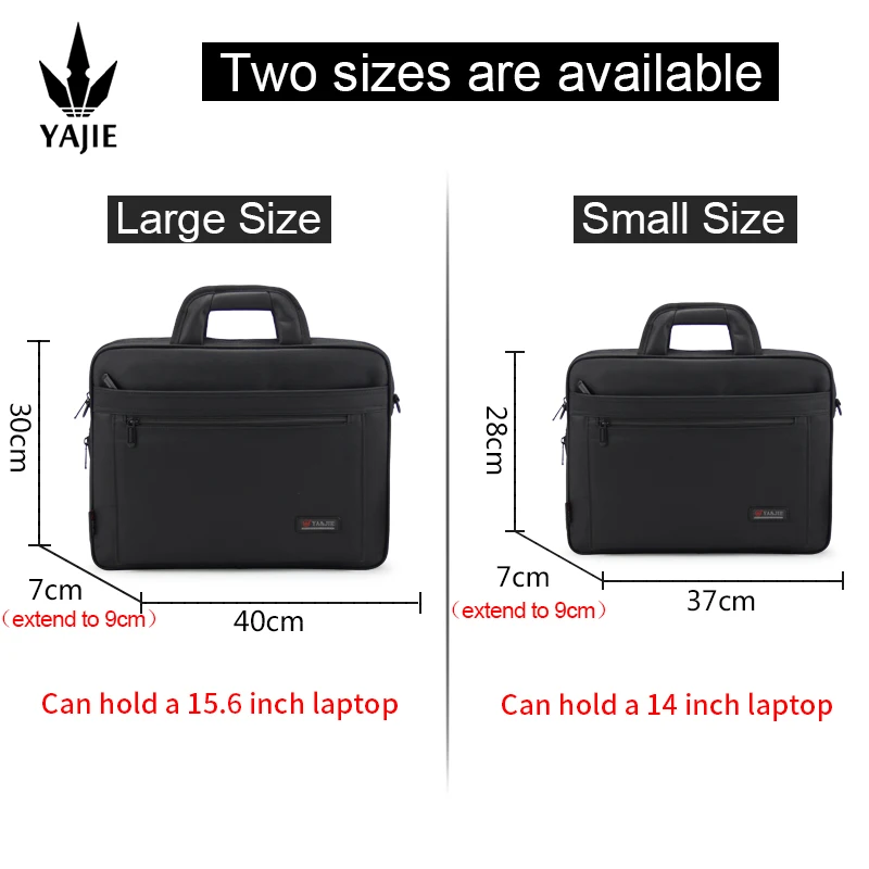 Large capacity briefcase bag Business men 14 Inch 15.6 inches Laptop Notebook Bag canvas Handbags Shoulder Men's Office Bags