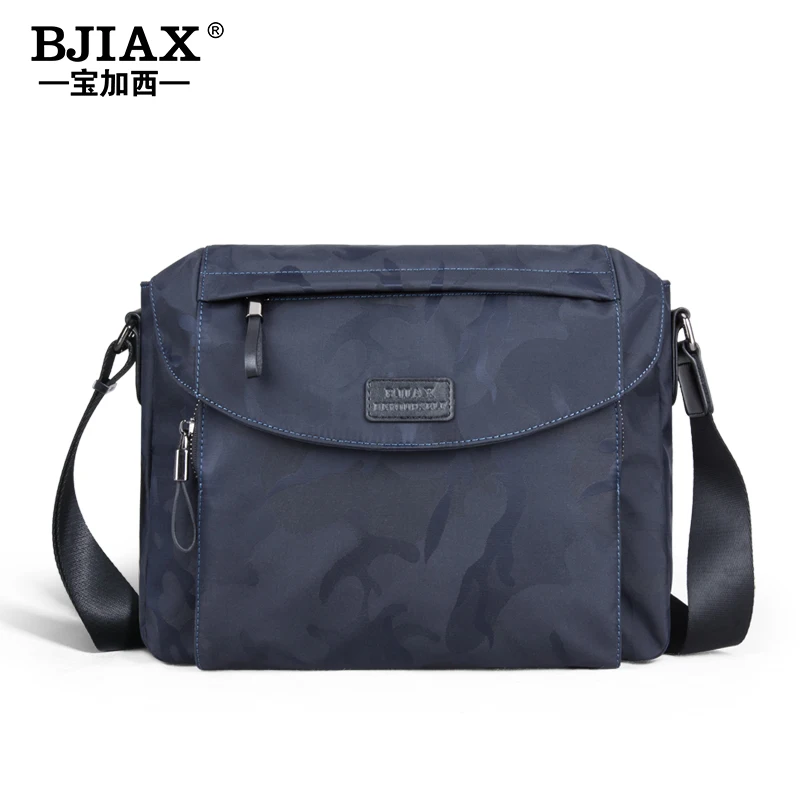 BJIAX New Large Capacity Men Bag Shoulder Bag Crossbody Bag A4 Canvas Oxford Cloth Horizontal Sports Backpack